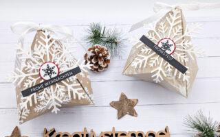 Weihnachtliche Pyramidenbox basteln