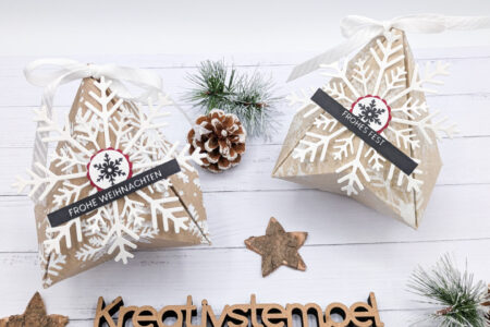 Weihnachtliche Pyramidenbox basteln
