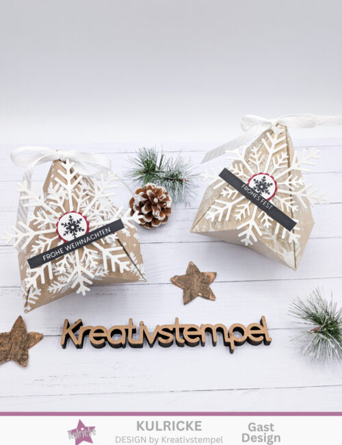 Weihnachtliche Pyramidenbox basteln