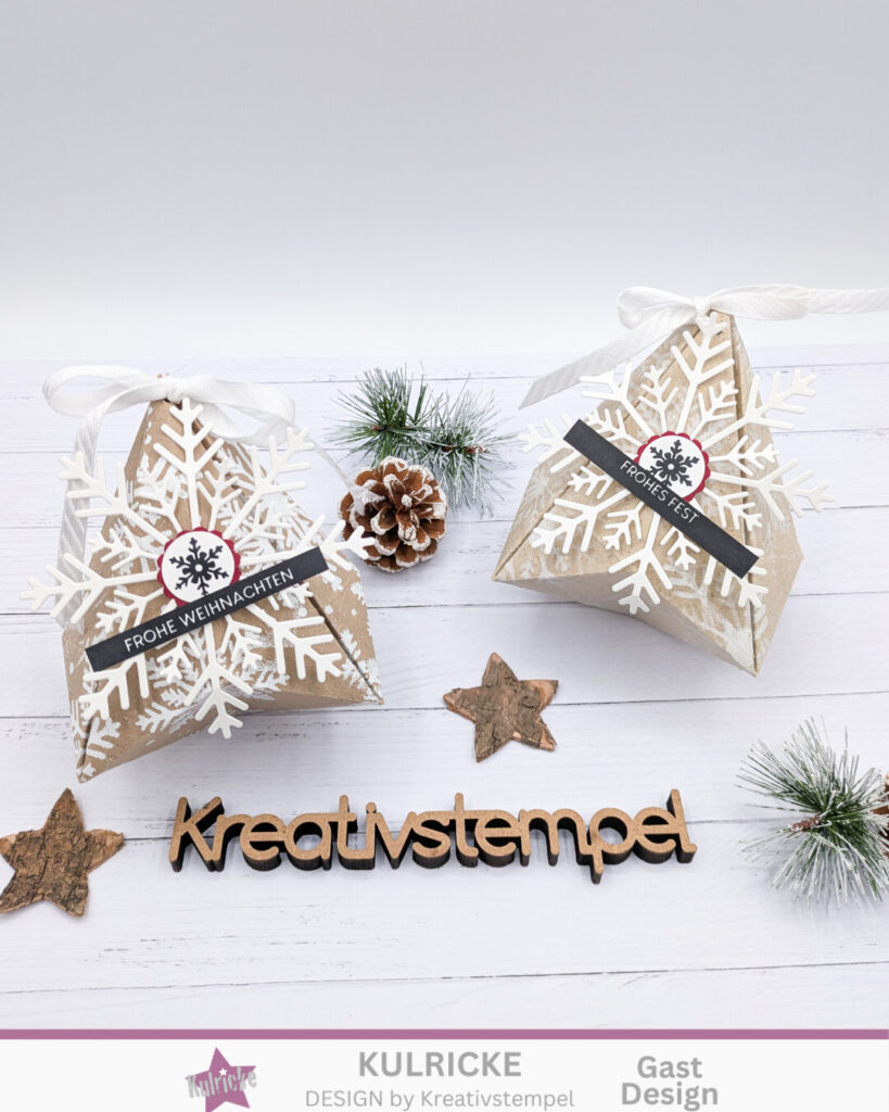 Weihnachtliche Pyramidenbox basteln