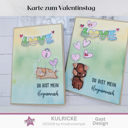 Karte zum Valentinstag