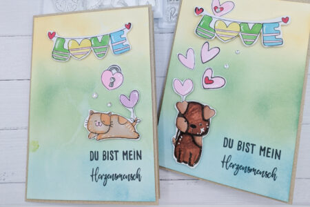 Karte zum Valentinstag