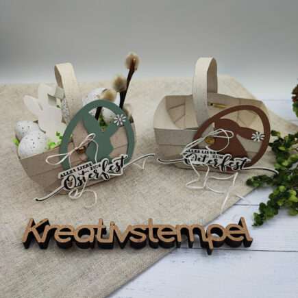 Osterkörbchen basteln