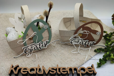 Osterkörbchen basteln