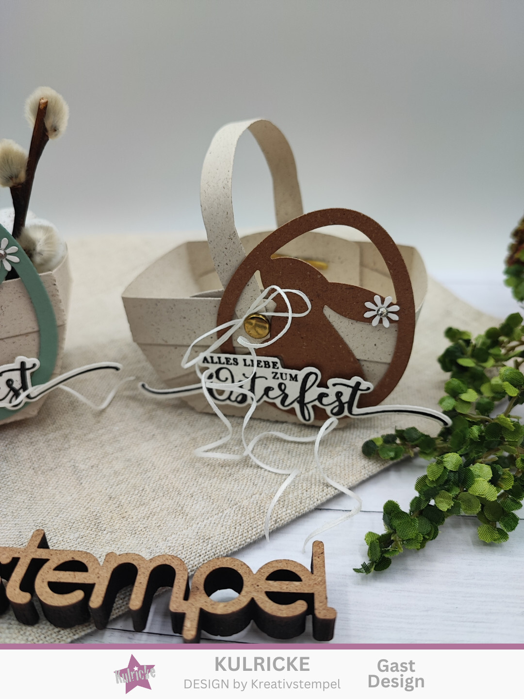 Osterkörbchen basteln