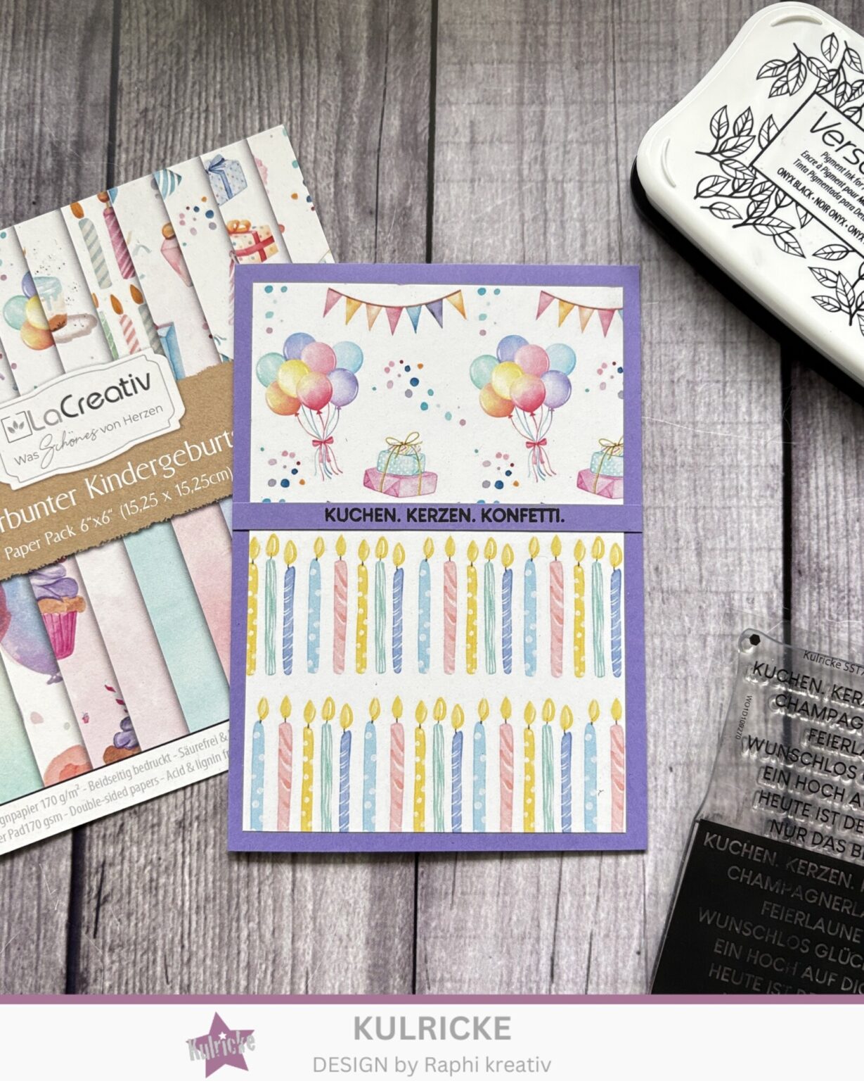 Kuchen, Kerzen, Konfetti