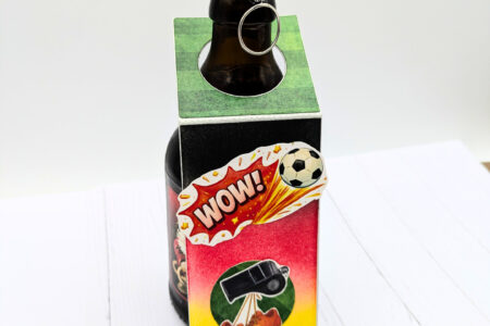 Flaschenanhänger Fussballfieber