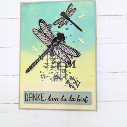 Dankeskarte im Vintage Style