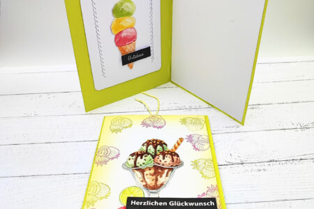 Gutscheinkarte für ein Eis