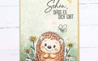 Igel im Blumenbeet