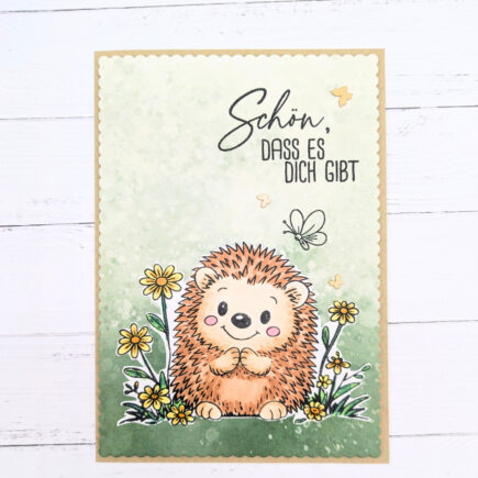 Igel im Blumenbeet